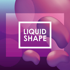 Purple liquid shape vector design