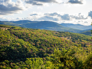 Naklejka premium Sky and mountains
