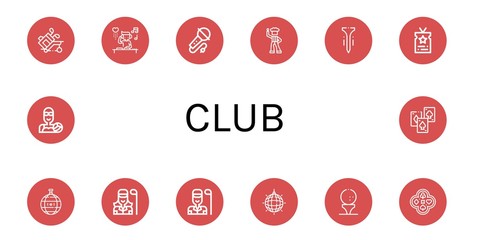 club icon set