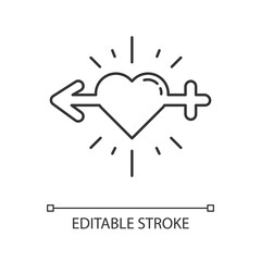 Libido racing linear icon. Sex drive. Testosterone and esteron. Hypersexuality and sexual urge. Thin line illustration. Contour symbol. Vector isolated outline drawing. Editable stroke