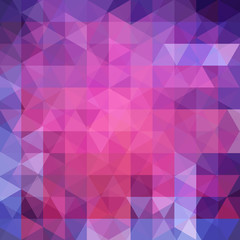 Abstract vector background with triangles. Purple geometric vector illustration. Creative design template.