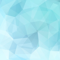 Background of geometric shapes. Pastel blue mosaic pattern. Vector EPS 10. Vector illustration