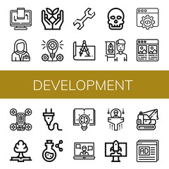 development icon set