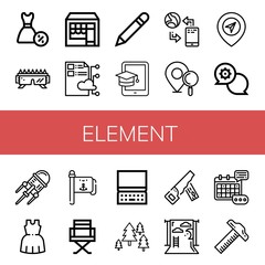 element icon set