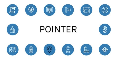 pointer icon set