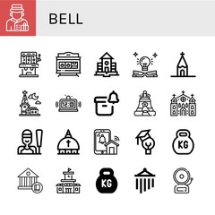 bell icon set