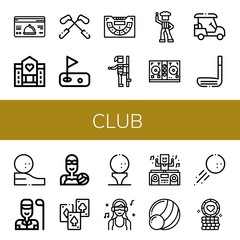 club icon set