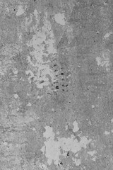 Abstract concrete texture gray background. Chips, cracks, pores in concrete