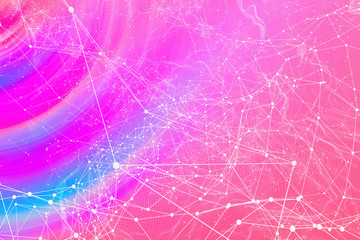 Abstract technology AI geometric lines background design