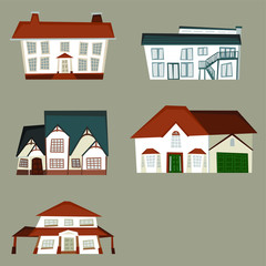 residential house set 2
