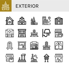 exterior icon set