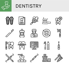 Set of dentistry icons