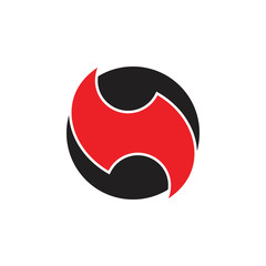 curves geometric circle object logo vector