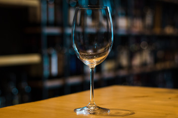 Wine glass empty champagne