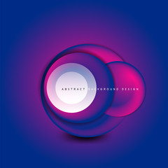 Vector swirl circle banner, 3d style abstract sphere or round shape icon or background templates. Vector Illustration For Wallpaper, Banner, Background, Card, Book Illustration, landing page