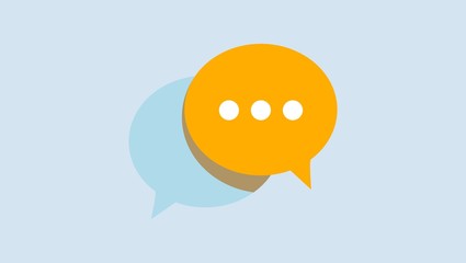 speech bubble communication concept vector icon