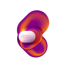 Vector abstract geometric bubble banner created with round shapes. Trendy simple button. Illustration For Wallpaper, Banner, Background, Card, Book Illustration, landing page