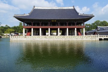 Royal Banquet Hall Gyeonghoeru at Gyeongbokgung Palace, Seoul, Korea