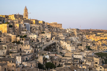 Naklejka premium View of Matera old town, South Italy