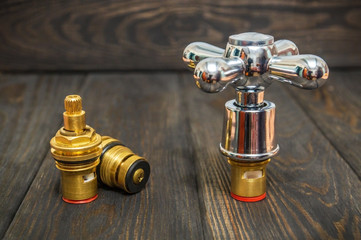 Cruciform hot and cold water main switch of spare parts