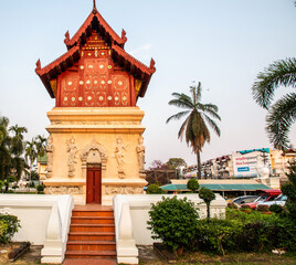 Fototapeta premium Wat Phra Sing Temple located in Chiang Mai Province, Thailand