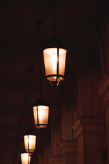 Fototapeta na wymiar lamp in alley