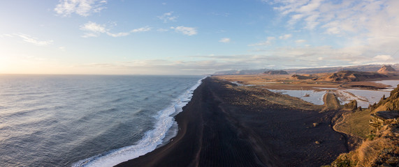 Views from Dyrhólaey in the south of Iceland