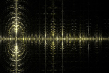 Abstract fractal pattern on black background