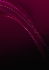 Fototapeta premium Abstract background waves. Black and fuchsia abstract background for wallpaper or business card