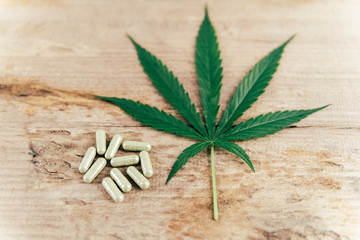 Cannabis leaves Cannabis pills THC CBD Cannabis, Cannabis products, Medical marijuana The concept of making hemp in food Marijuana cancer treatment