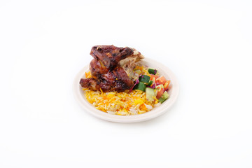 Grilled Chicken Mandy - Traditional Arabic food