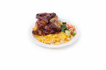 Grilled Chicken Mandy - Traditional Arabic food