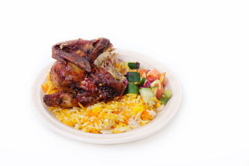 Grilled Chicken Mandy - Traditional Arabic food
