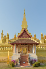 Fototapeta na wymiar Wat Phra That Luang, Vientiane, Laos.