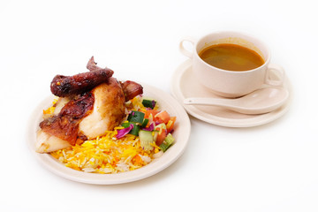 Grilled Chicken Mandy - Traditional Arabic food