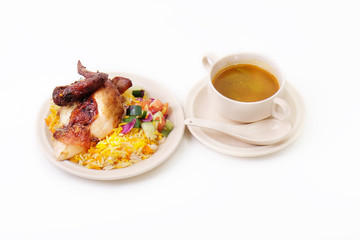 Grilled Chicken Mandy - Traditional Arabic food
