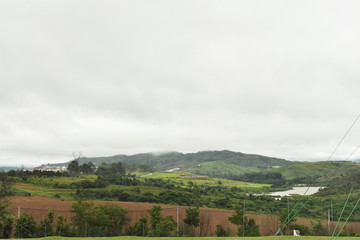 landscape with clouds