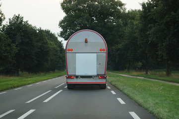 lorry on the road