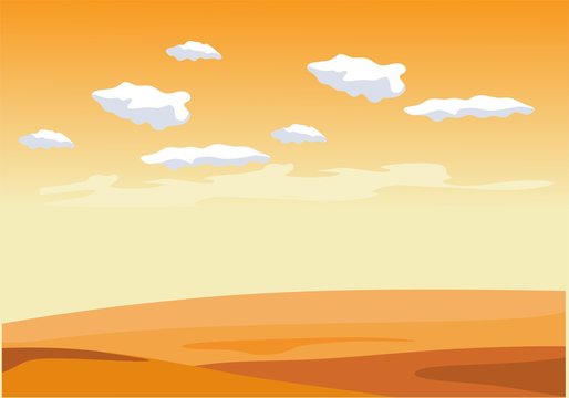 desert view for background illustration and image