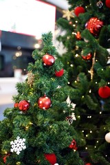 Fototapeta na wymiar Christmas decorations And the christmas tree