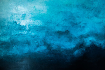 old cement blue wall