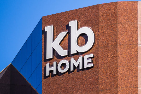 Dec 8, 2019 Los Angeles / CA / USA - KB Home Logo At Their Headquarters In The Westwood District; KB Home Is A Homebuilding Company That Builds Homes Primarily For First-time Home Buyers