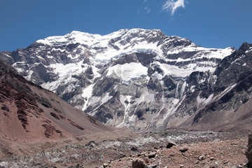 mount Aconcagua. highest pik of south America