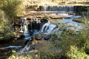 Waterfalls and rocks