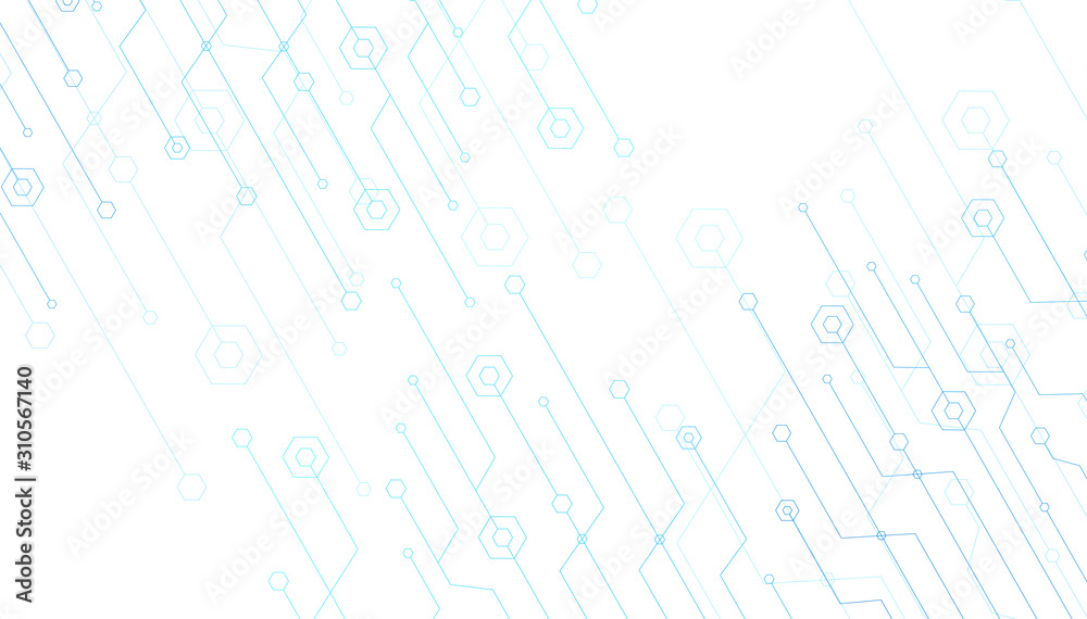 Poster abstract lines and dots connect background. technology connection digital data and big data concept.