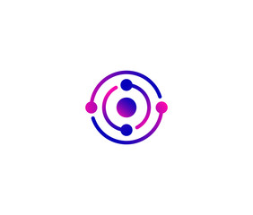 Technology logo icon vector template design element