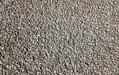 Gray Black White Pebble Stones Crushed Gravel Texture Background