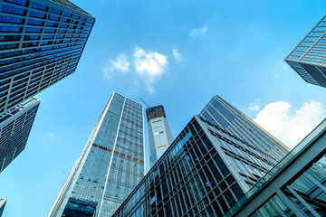 Fototapeta na wymiar Jinan Central Business District High-rise Building