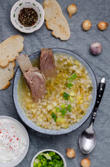 Pearl barley soup