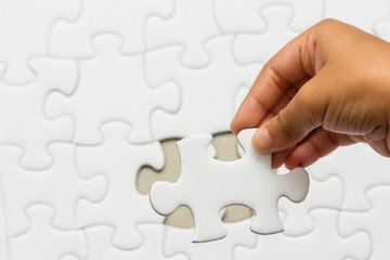 white jigsaw puzzle